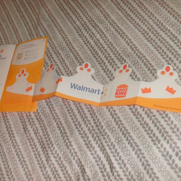 NWT Collectible RARE Burger King Walmart Paper Crown Limited Edition BK Promo - Picture 4 of 4